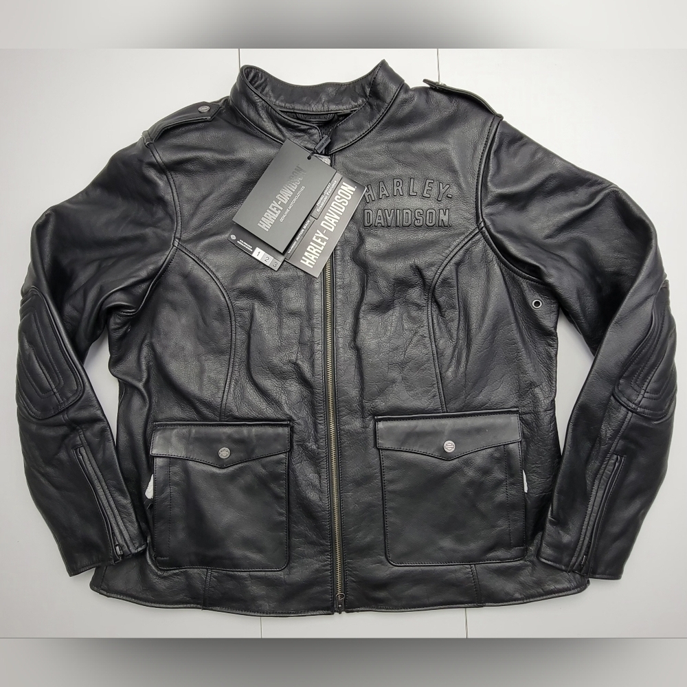 Harley-Davidson FLEX LAYERING SYSTEM CAPTAINS LEATHER JACKET Women Size 2X New